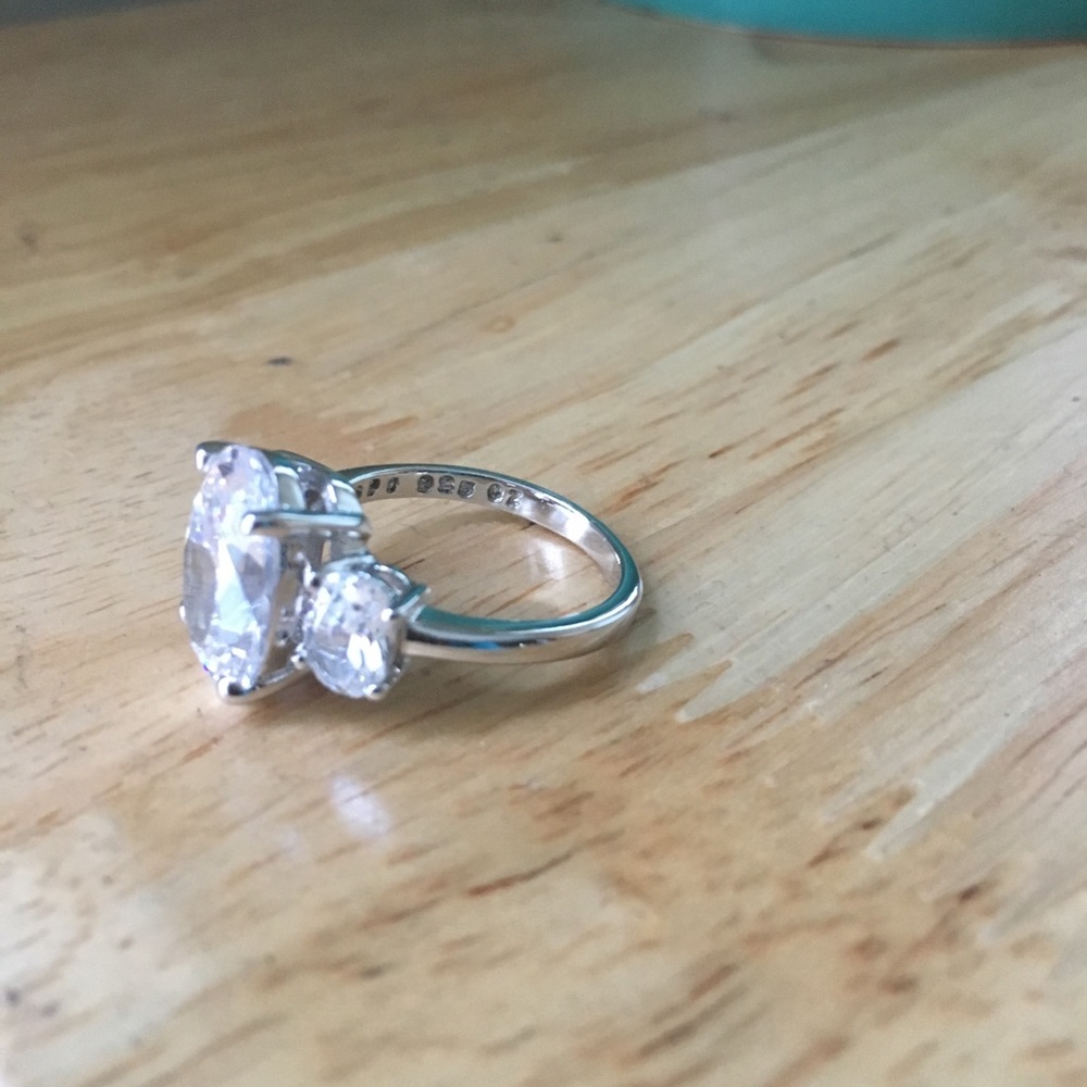 Sterling 3 Stone Ring - image 4